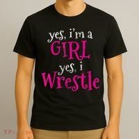 Wrestler Girl Wrestling Vintage T-Shirt thumb 3