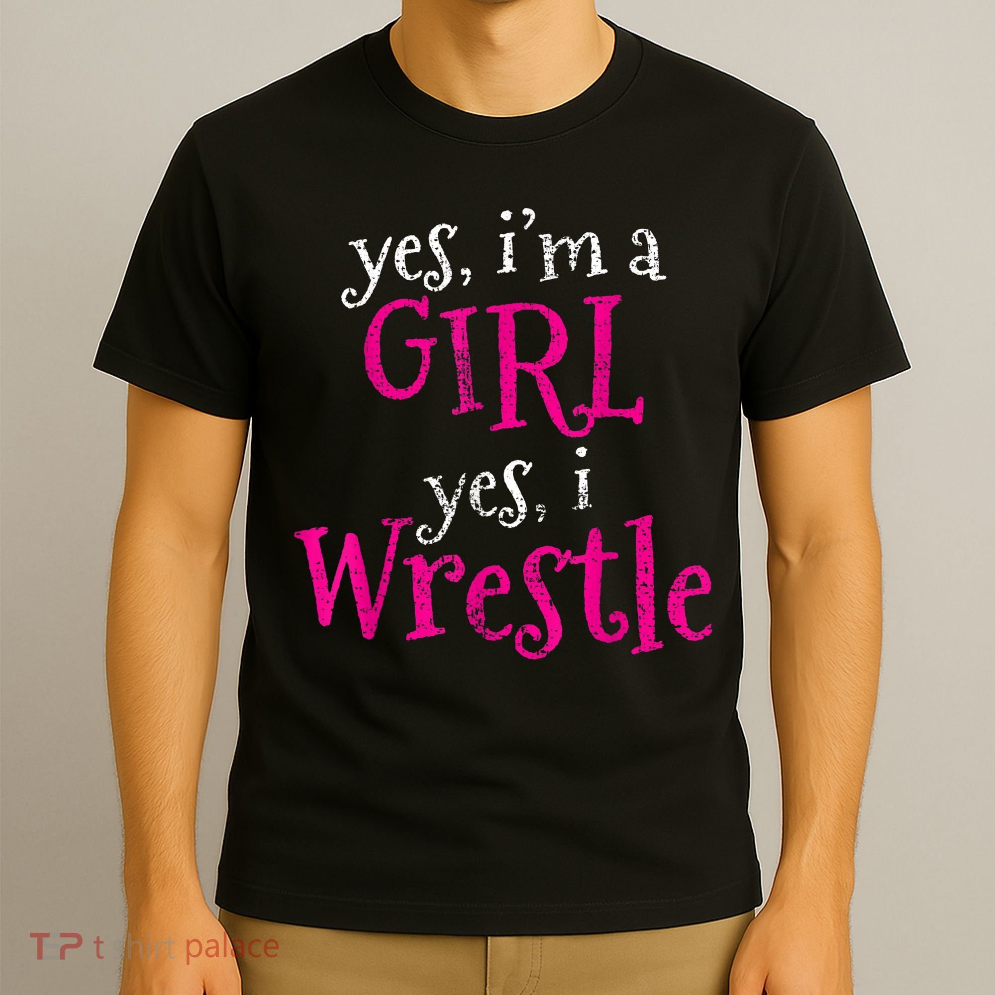Wrestler Girl Wrestling Vintage T-Shirt
