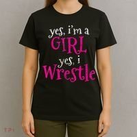 Wrestler Girl Wrestling Vintage T-Shirt thumb 4