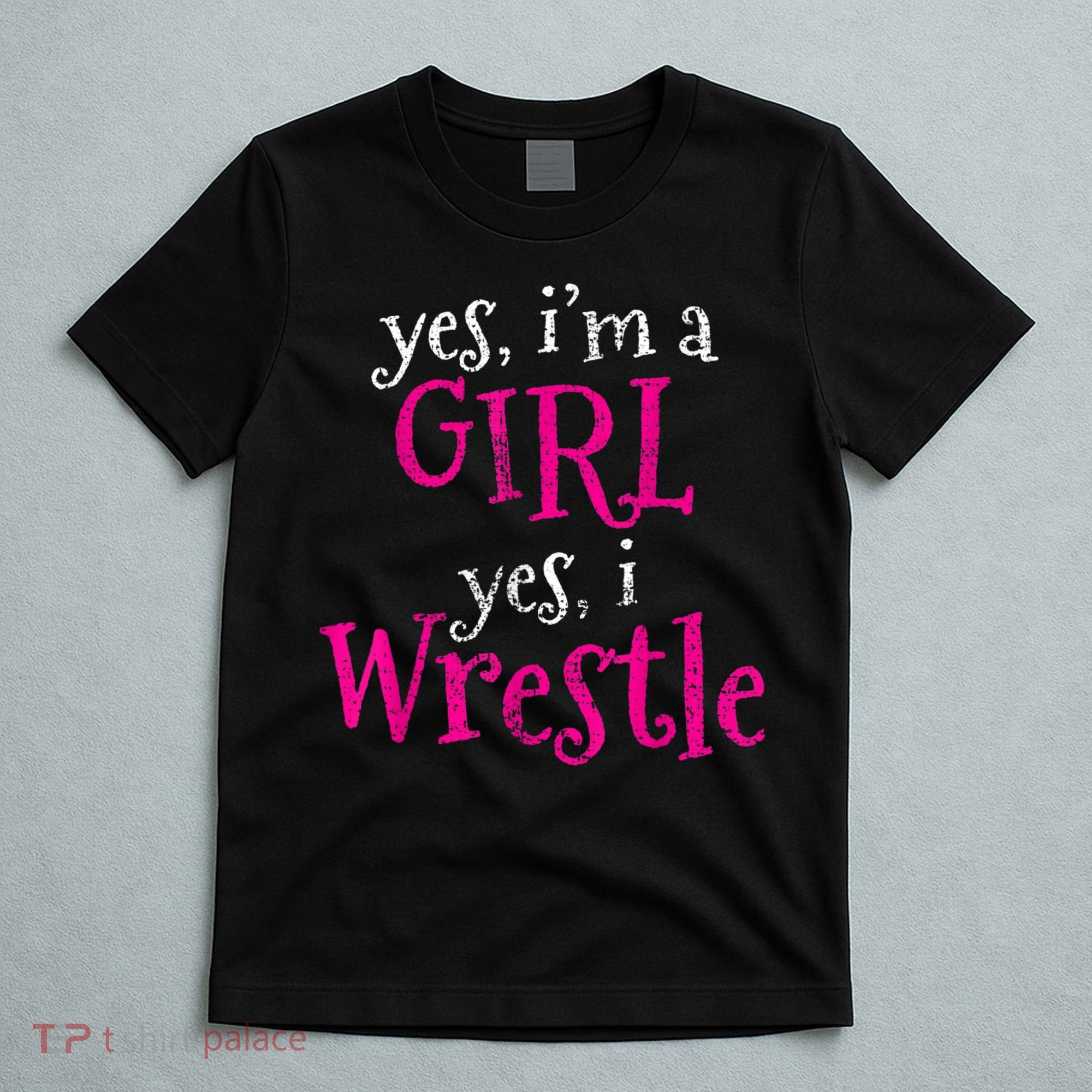 Wrestler Girl Wrestling Vintage T-Shirt