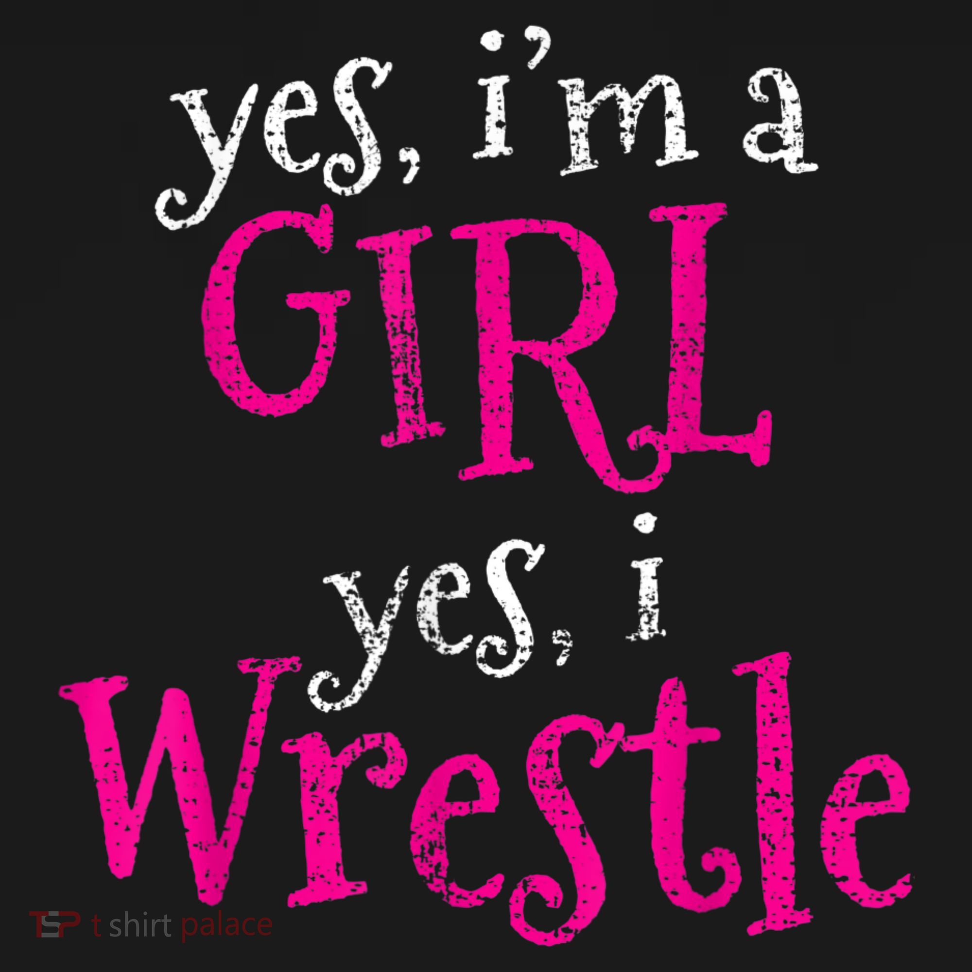 Wrestler Girl Wrestling Vintage T-Shirt