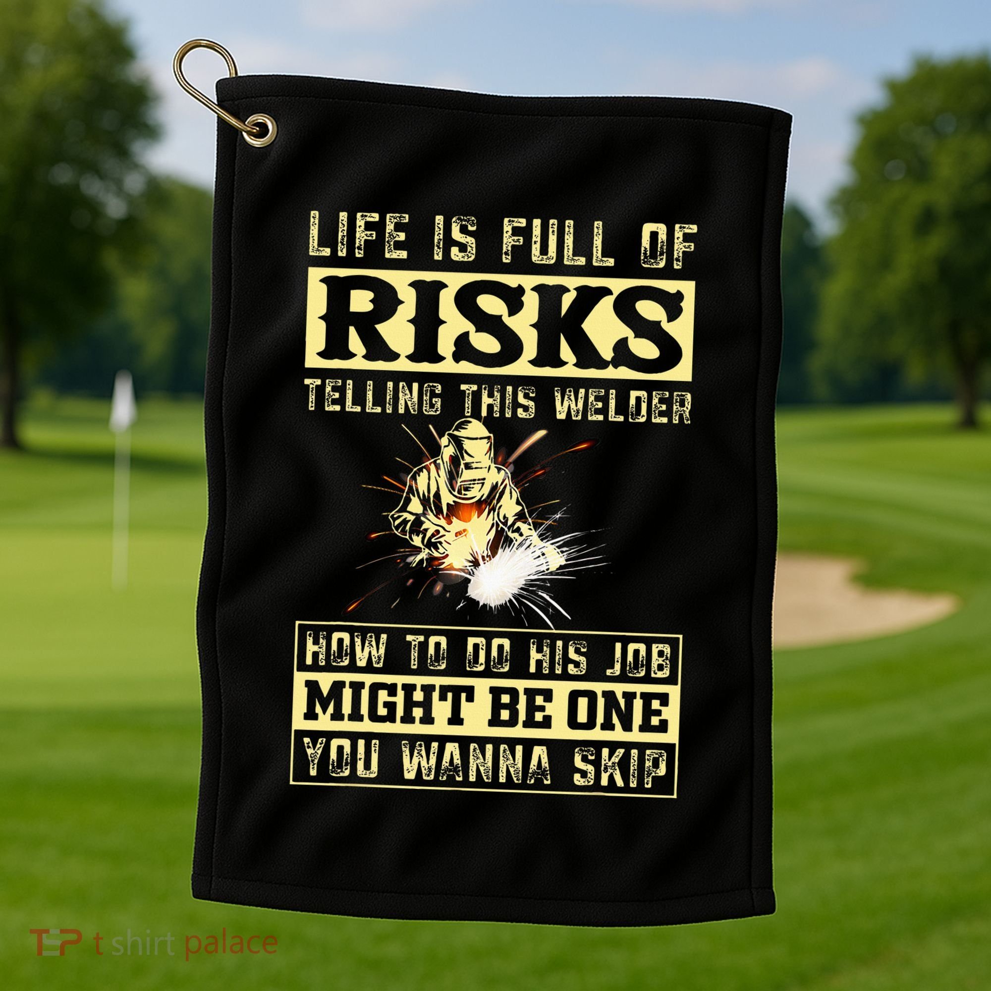 Welding Gear Welder Golf Towel