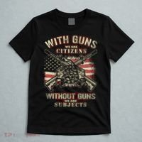 With Guns We Are Citizens T American Flag T-Shirt thumb 5