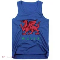 Wales Gift Welsh Red Dragon Cymru Tank Top thumb 0