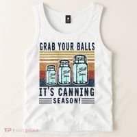 Womens Grab Your Balls Its Canning Season Tank Top thumb 2