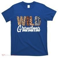 Wild Grandma Zoo Born Two Be Wild Bgiftday Safari Jungle Animal Gift T-Shirt thumb 0