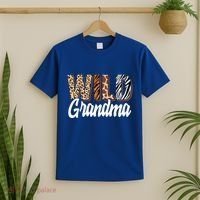 Wild Grandma Zoo Born Two Be Wild Bgiftday Safari Jungle Animal Gift T-Shirt thumb 2