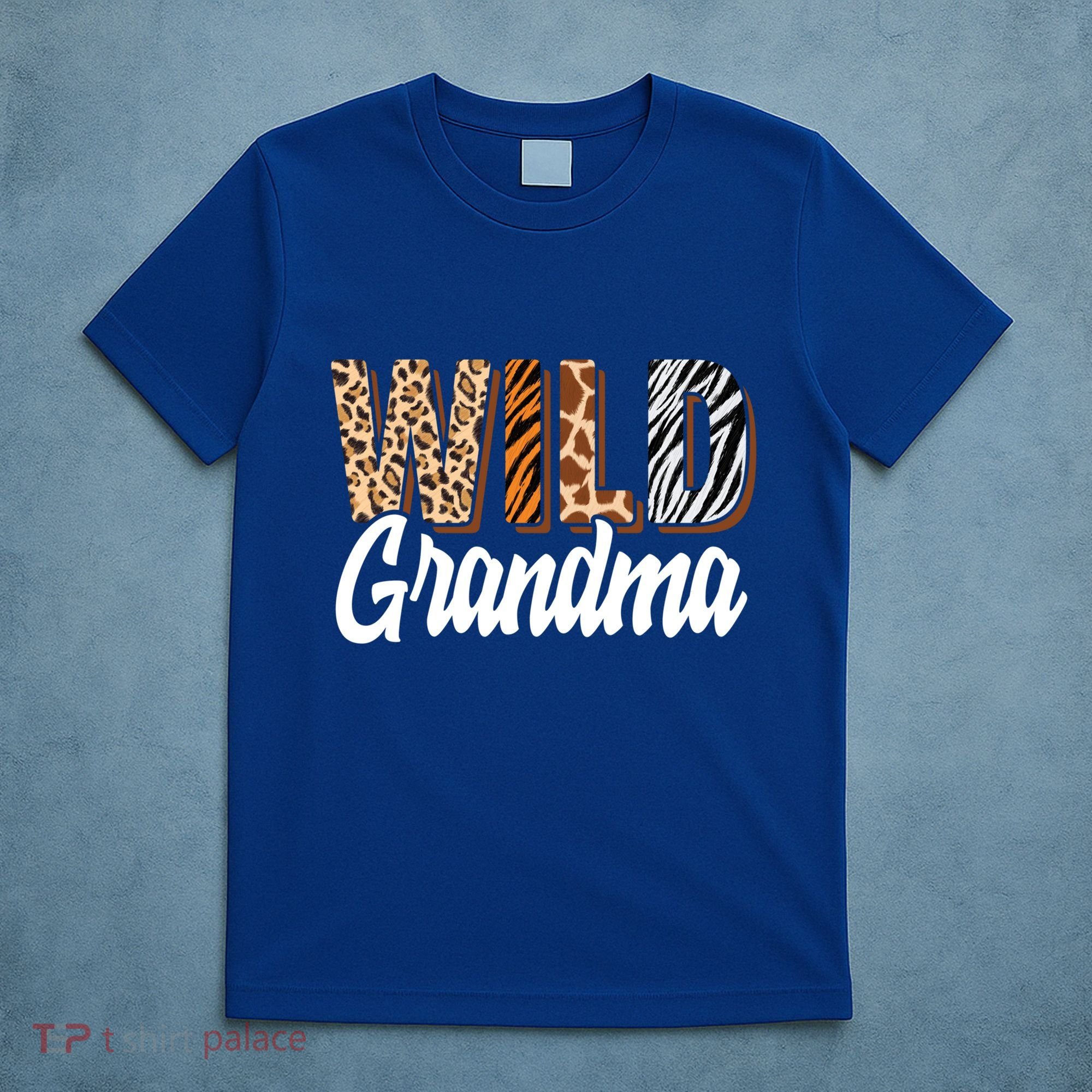 Wild Grandma Zoo Born Two Be Wild Bgiftday Safari Jungle Animal Gift T-Shirt
