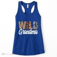 Wild Grandma Zoo Born Two Be Wild Bgiftday Safari Jungle Animal Gift Women's Tank Top thumb 0