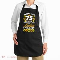 What Has 75 Balls And Keeps The Ladies Smiling Apron thumb 2
