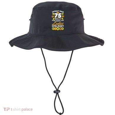 What Has 75 Balls And Keeps The Ladies Smiling Bucket Hat