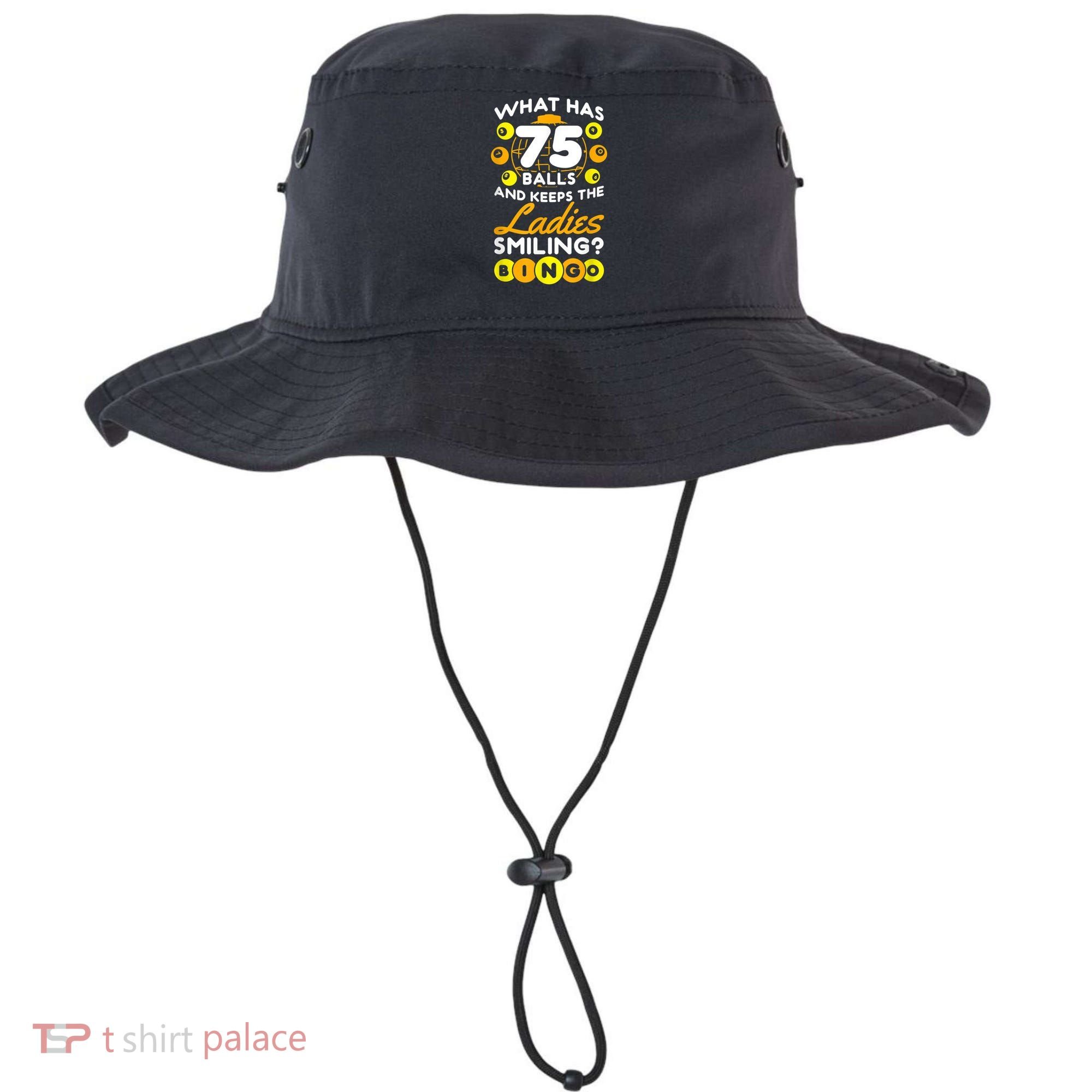 What Has 75 Balls And Keeps The Ladies Smiling Bucket Hat