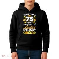What Has 75 Balls And Keeps The Ladies Smiling Kids Hoodie thumb 4