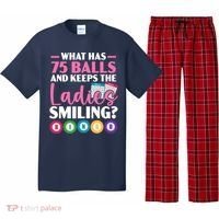 What Has 75 Balls And Keeps The Ladies Smiling Bingo Player Pajama Set thumb 0