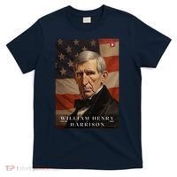 William Harrison 9th President Of The United States Portrait T-Shirt thumb 0