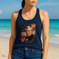 William Harrison 9th President Of The United States Portrait Women's Tank Top thumb 2
