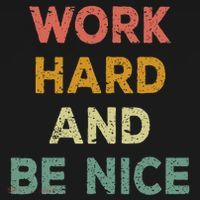 Work Hard And Be Nice Inspirational Positive Quote Bucket Hat thumb 4