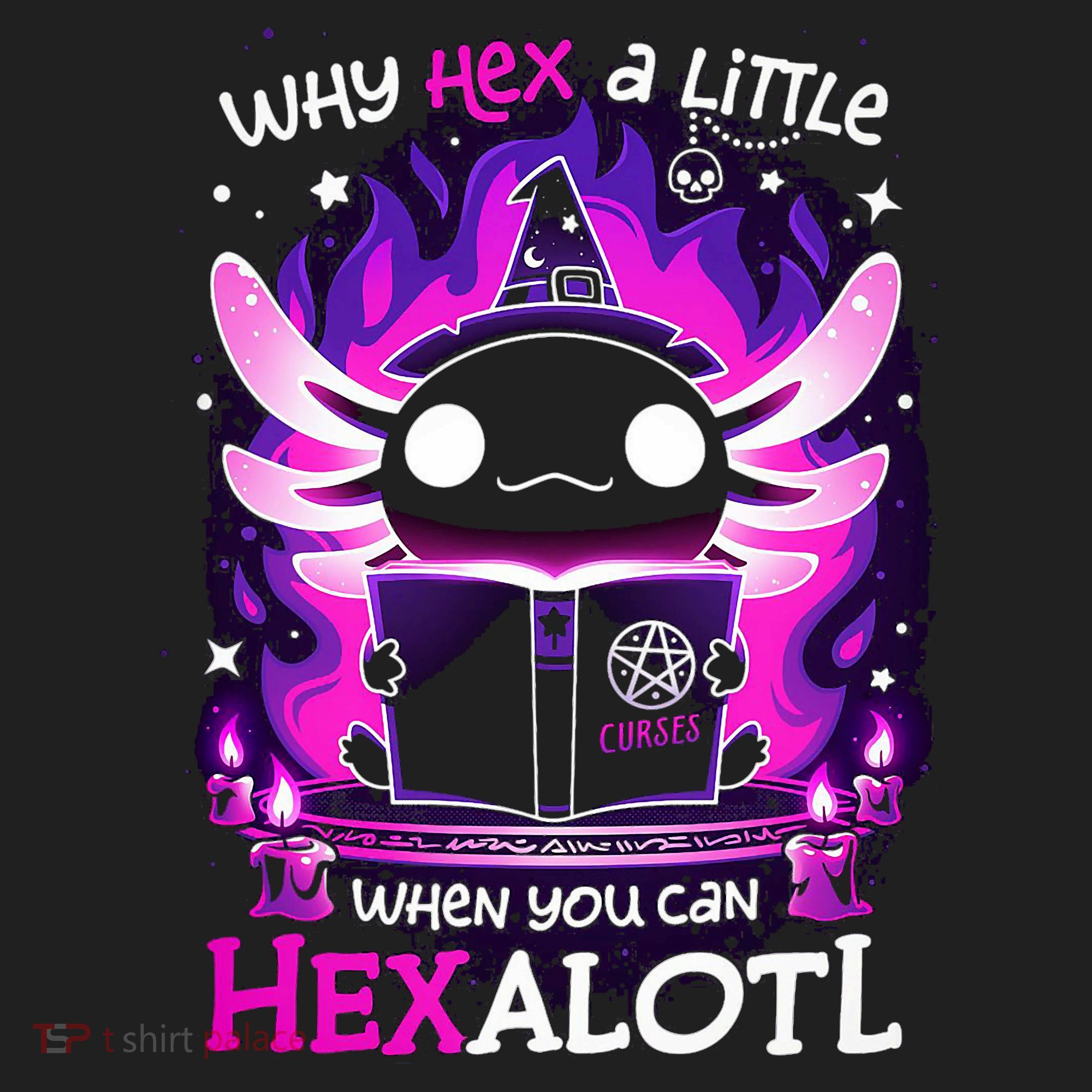 Why Hex A Little When U Can Hex Alotl Axolotl Halloween  Women's Sweatshirt
