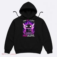 Why Hex A Little When U Can Hex Alotl Axolotl Halloween  Hoodie thumb 0