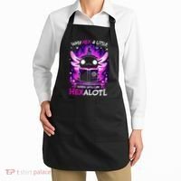 Why Hex A Little When U Can Hex Alotl Axolotl Halloween  Apron thumb 2
