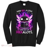 Why Hex A Little When U Can Hex Alotl Axolotl Halloween  Sweatshirt thumb 0
