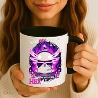 Why Hex A Little When U Can Hex Alotl Axolotl Halloween  Coffee Mug thumb 3