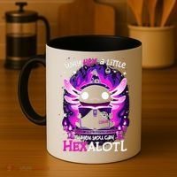 Why Hex A Little When U Can Hex Alotl Axolotl Halloween  Coffee Mug thumb 4
