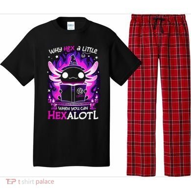 Why Hex A Little When U Can Hex Alotl Axolotl Halloween  Pajama Set