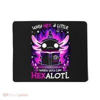 Why Hex A Little When U Can Hex Alotl Axolotl Halloween  Mousepad thumb 0
