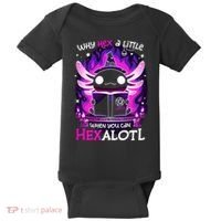 Why Hex A Little When U Can Hex Alotl Axolotl Halloween  Baby Bodysuit thumb 0