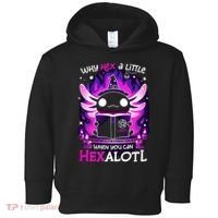 Why Hex A Little When U Can Hex Alotl Axolotl Halloween  Toddler Hoodie thumb 0