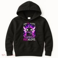 Why Hex A Little When U Can Hex Alotl Axolotl Halloween  Kids Hoodie thumb 0