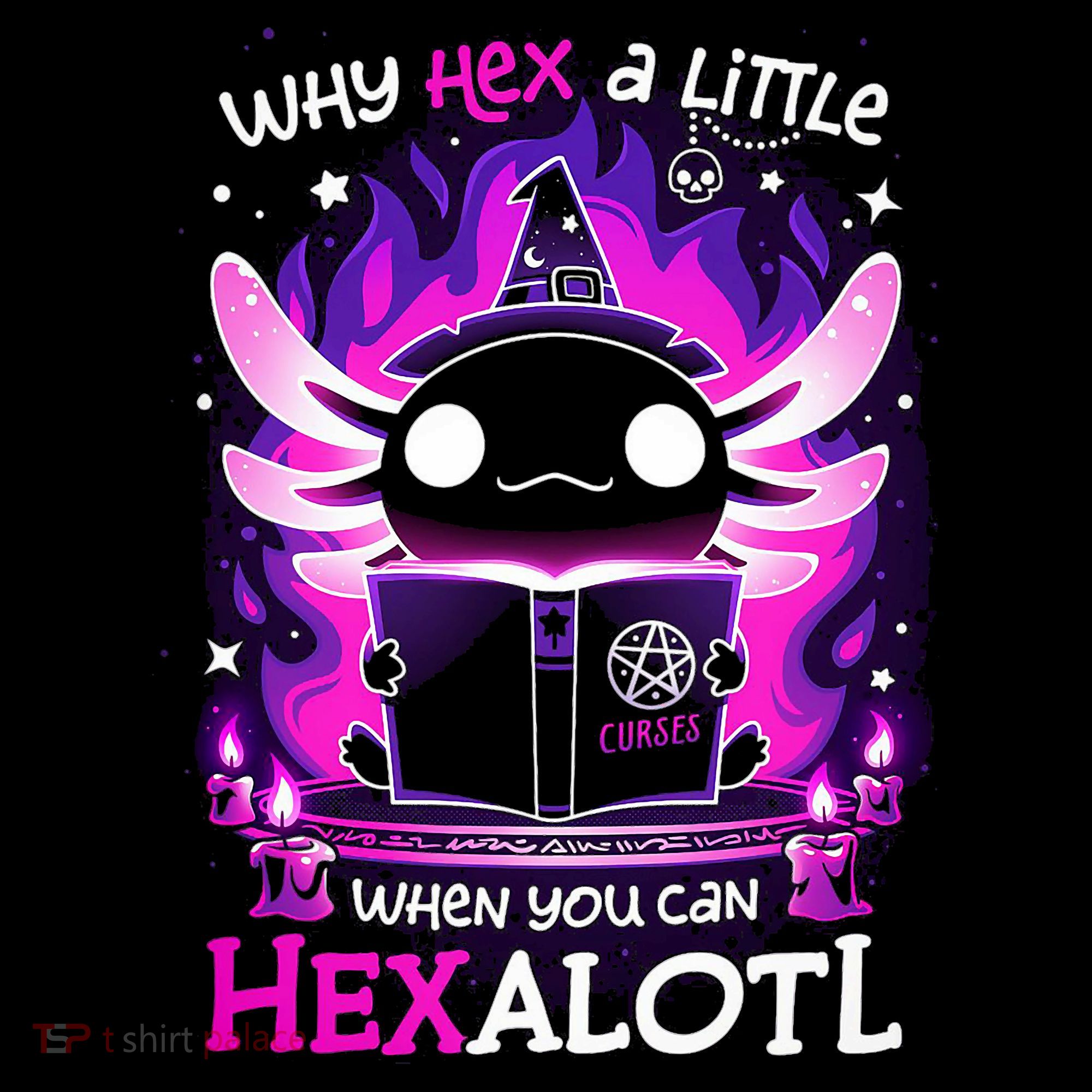 Why Hex A Little When U Can Hex Alotl Axolotl Halloween  Kids Long Sleeve Shirt