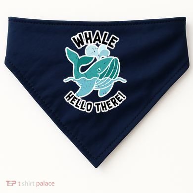 Whale Hello There USA-Made Doggie Bandana
