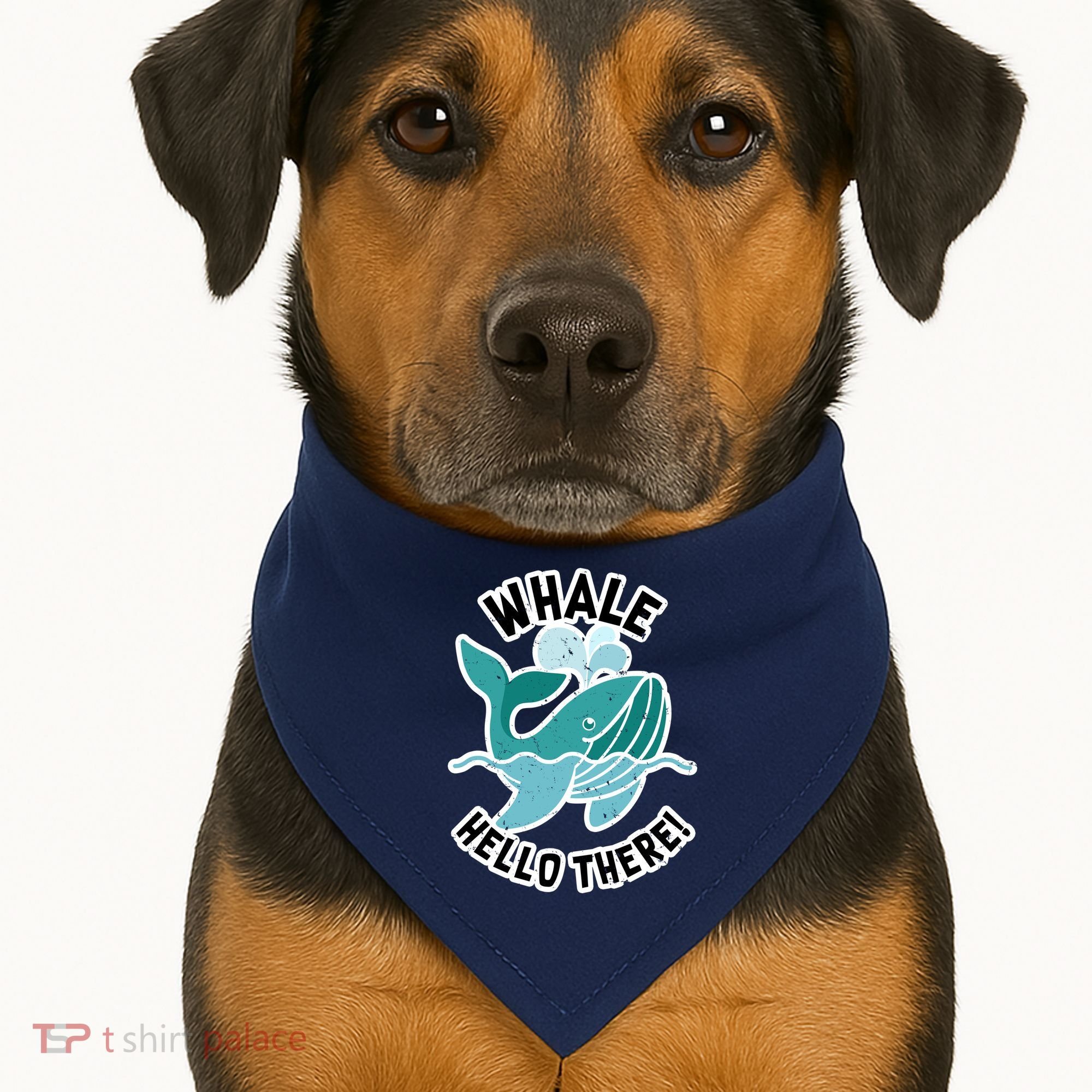 Whale Hello There USA-Made Doggie Bandana