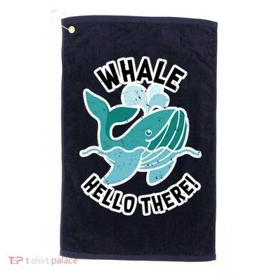 Whale Hello There Golf Towel