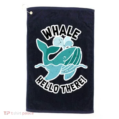 Whale Hello There Golf Towel