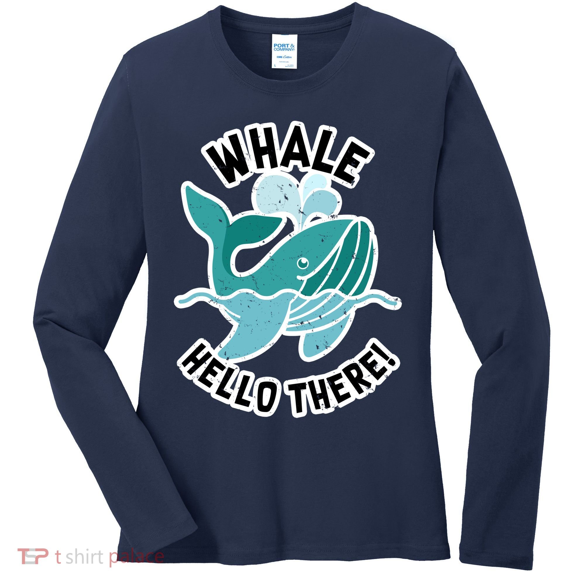 Whale Hello There Women's Long Sleeve Shirt