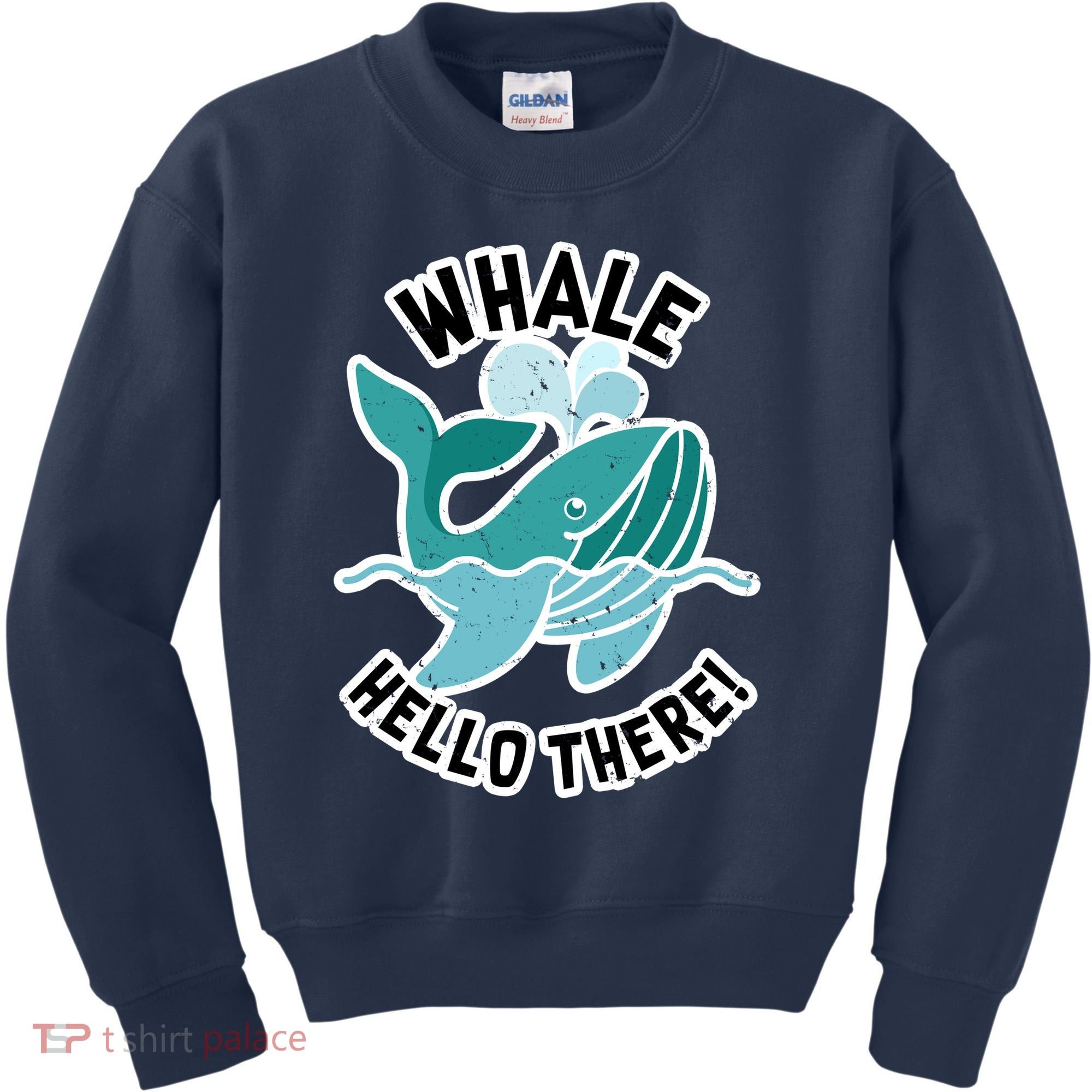 Whale Hello There Kids Sweatshirt