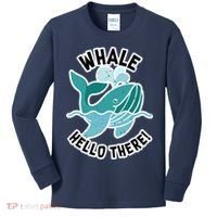 Whale Hello There Kids Long Sleeve Shirt thumb 0