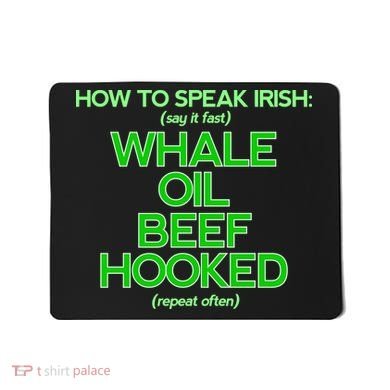 Whale Oil Beef Hooked Mousepad