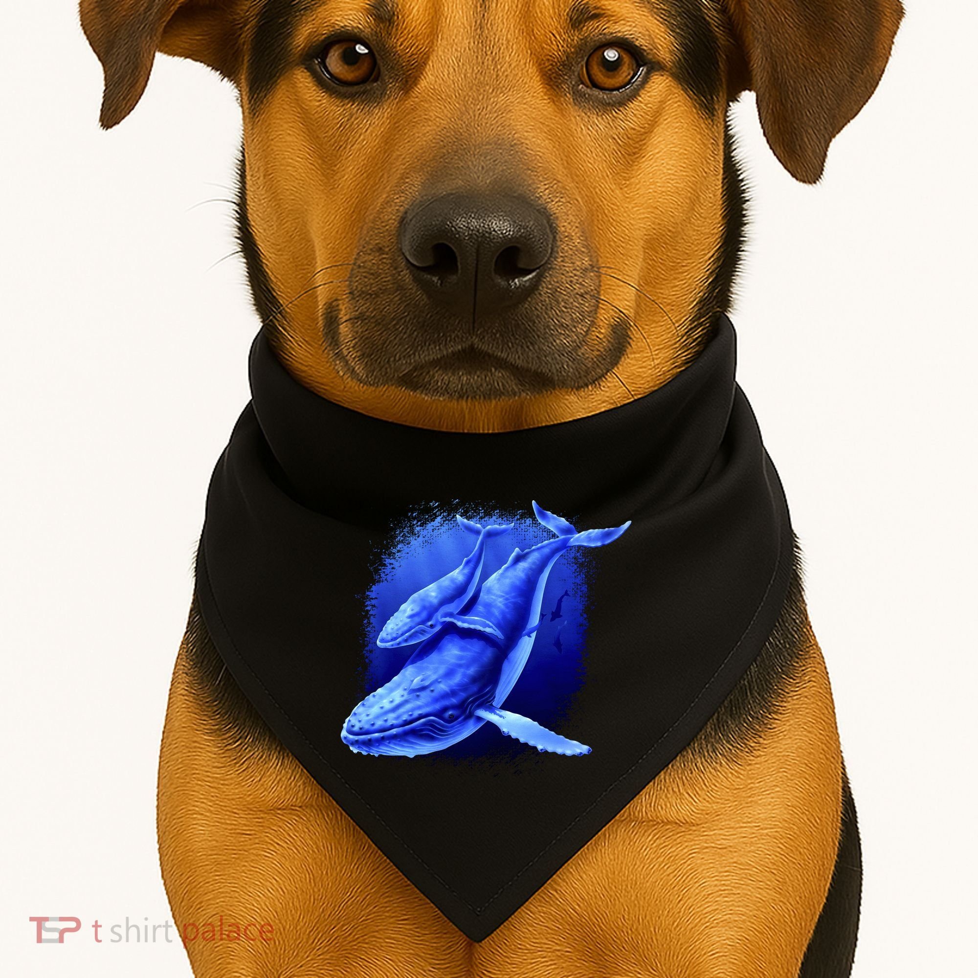 Whale Song of the Deep USA-Made Doggie Bandana