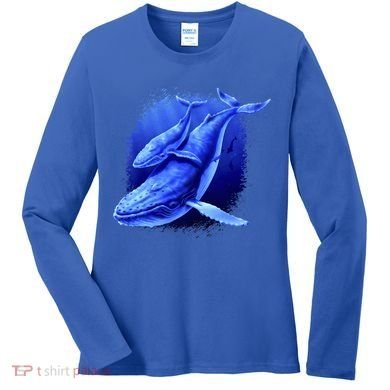 Whale Song of the Deep Women's Long Sleeve Shirt