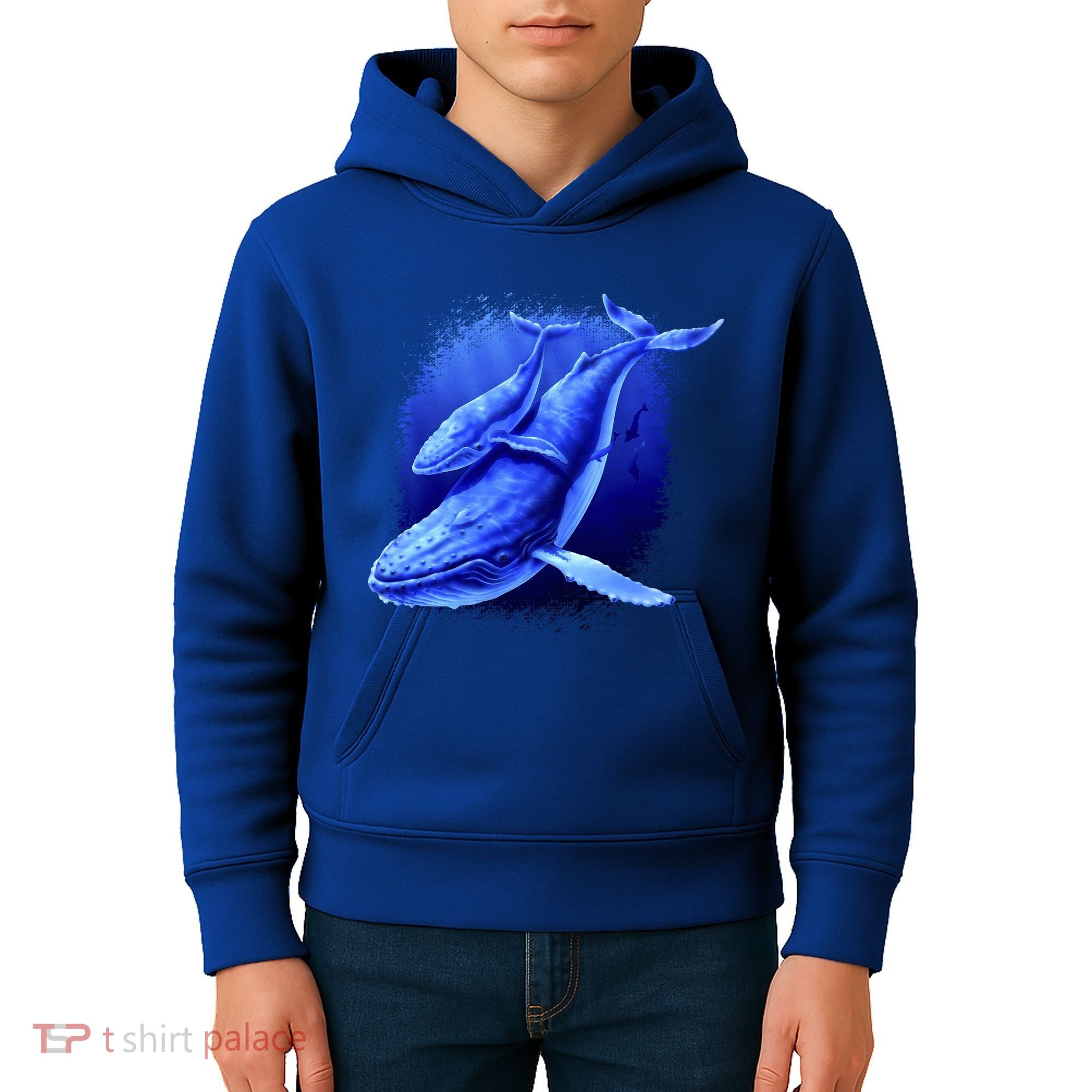Whale Song of the Deep Kids Hoodie