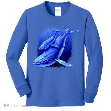 Whale Song of the Deep Kids Long Sleeve Shirt