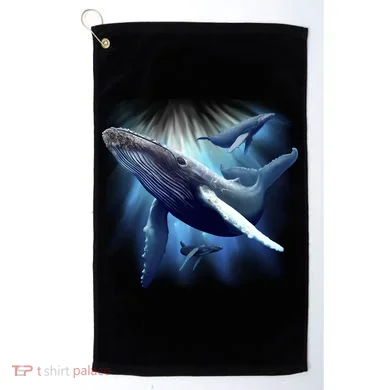 Whales Golf Towel