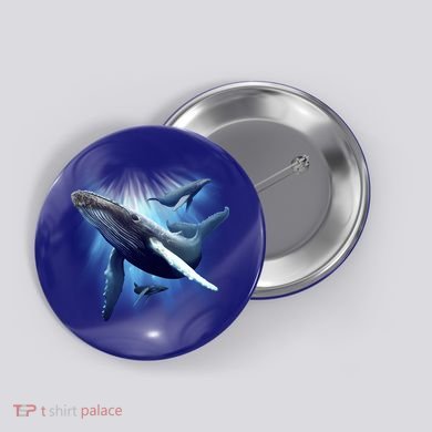 Whales Button