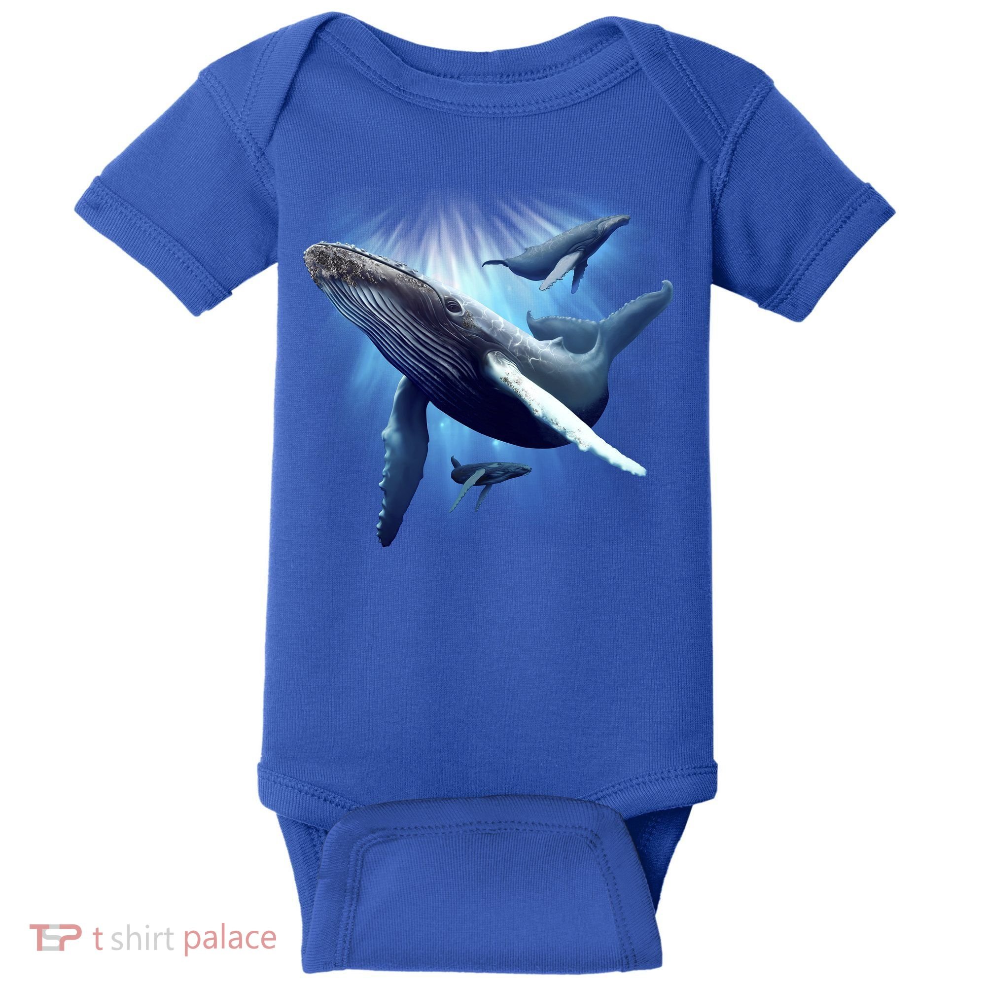 Whales Baby Bodysuit
