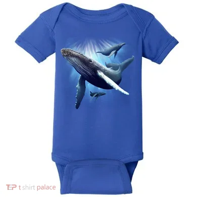 Whales Baby Bodysuit