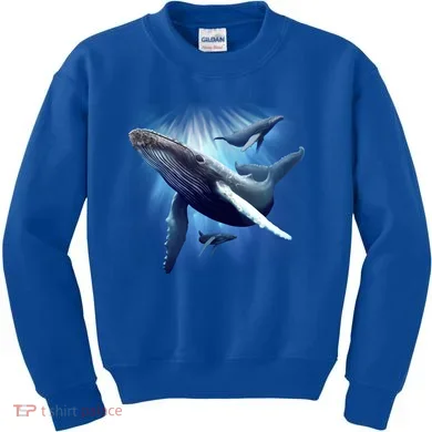 Whales Kids Sweatshirt